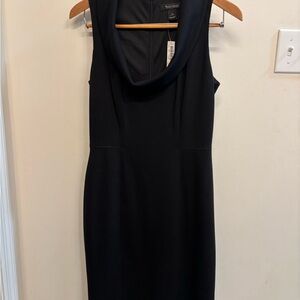 White House Black Market Elegant Black Backless Dress